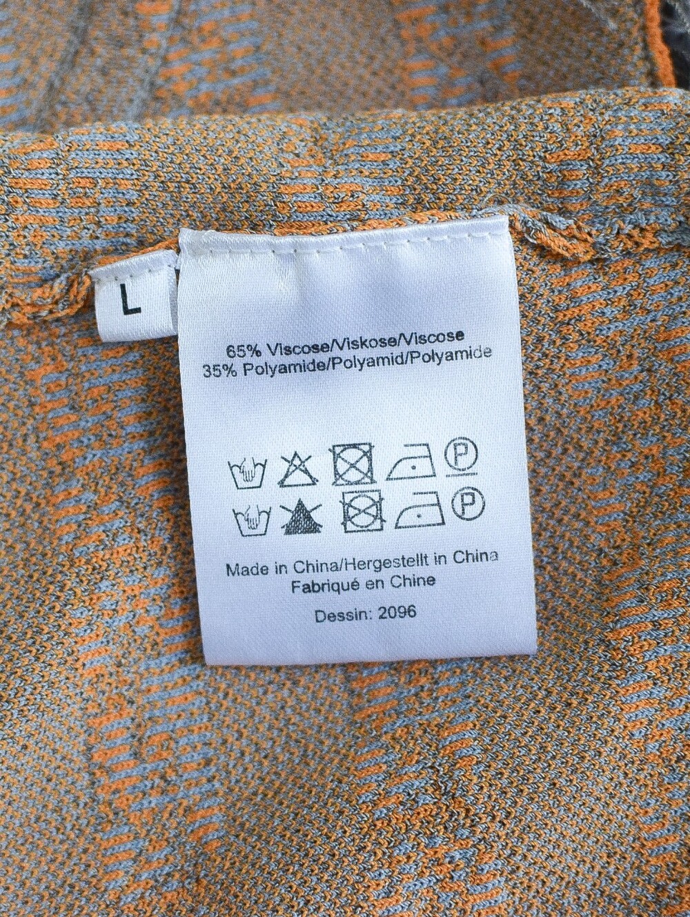 NEW Baum und Pferdgarten Cypres Gingham Fringe Tank Top Crop Orange Blue Size L - Picture 10 of 10